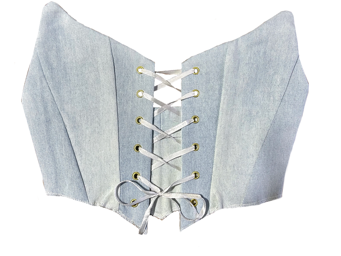 Upcycled Hazel Corset (Denim) XS-S