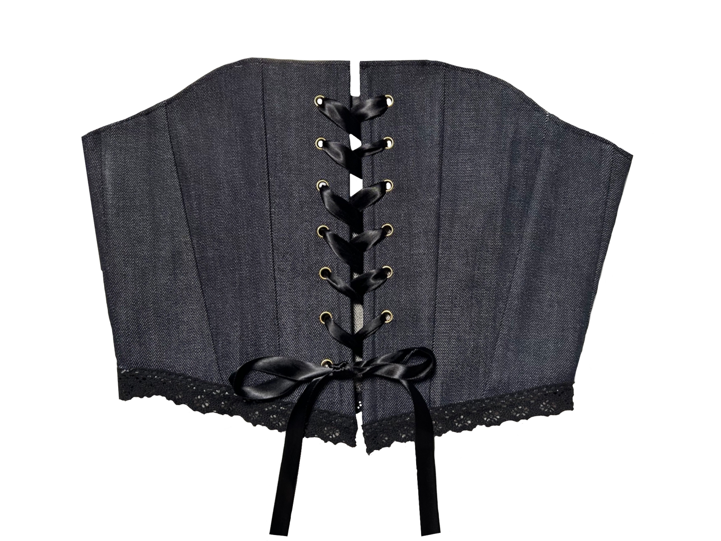 Upcycled Denim Venus Corset in M/L