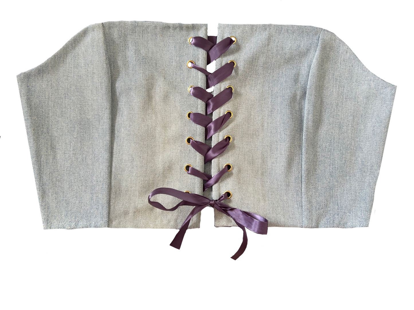 Muse Upcycled Corset Size L-2XL Denim