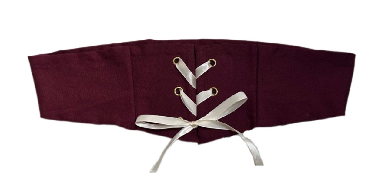 Upcycled Wren Belt (Plum) in S-M