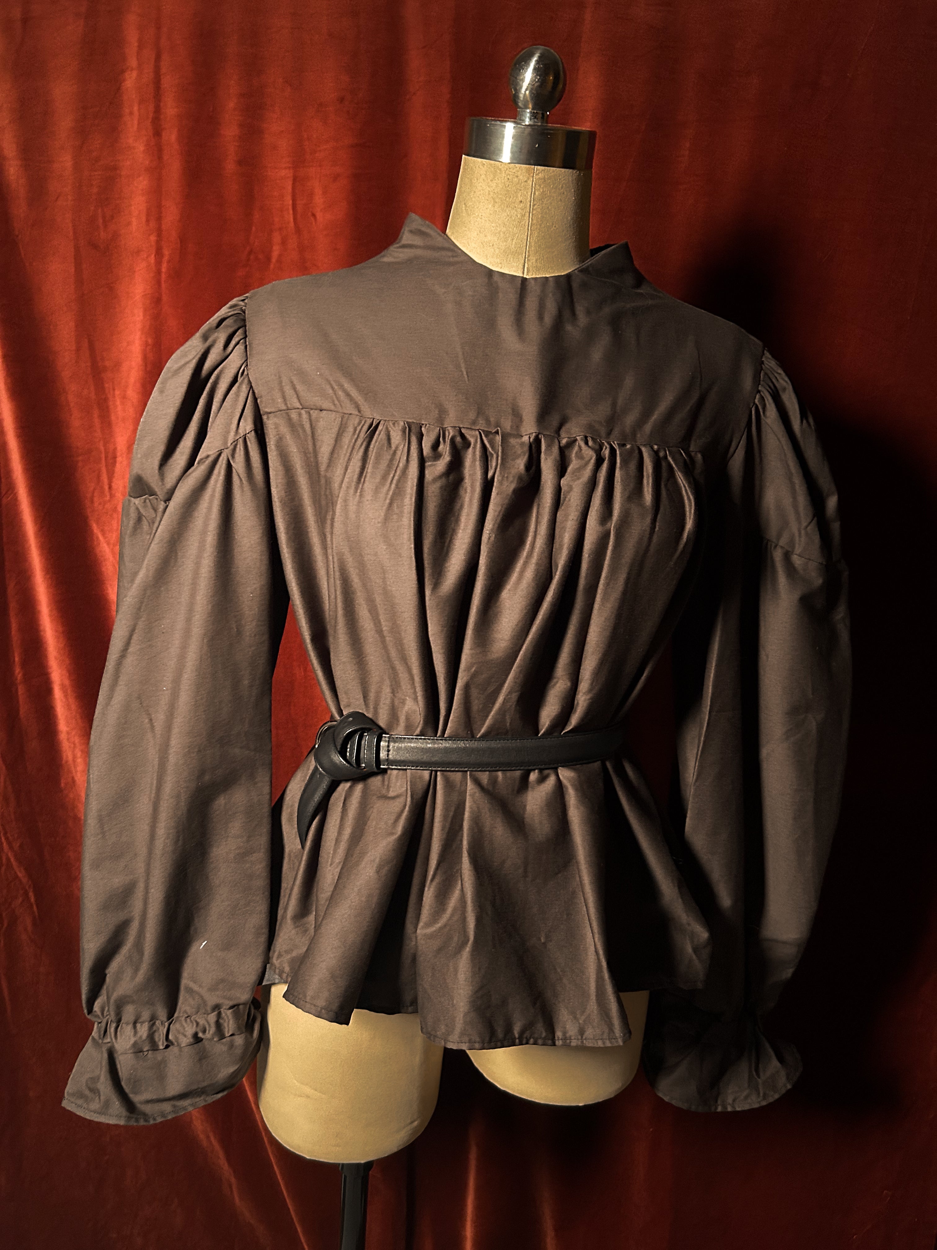 Odette Top (Black Cotton) in M