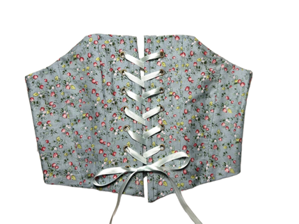 Upcycled Venus Corset (Strawberry Print) in M