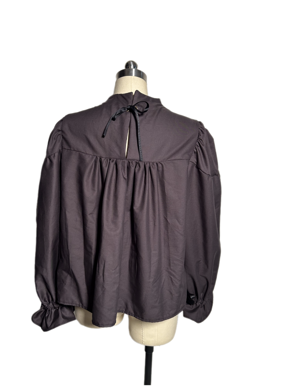 Odette Top (Black Cotton) in M