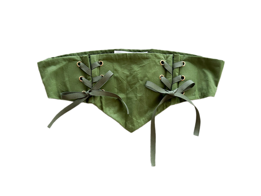 Upcycled Beatrice Waspie (Juniper Green)