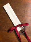 Red Ribbon White Cotton Eldritch Belt Hike