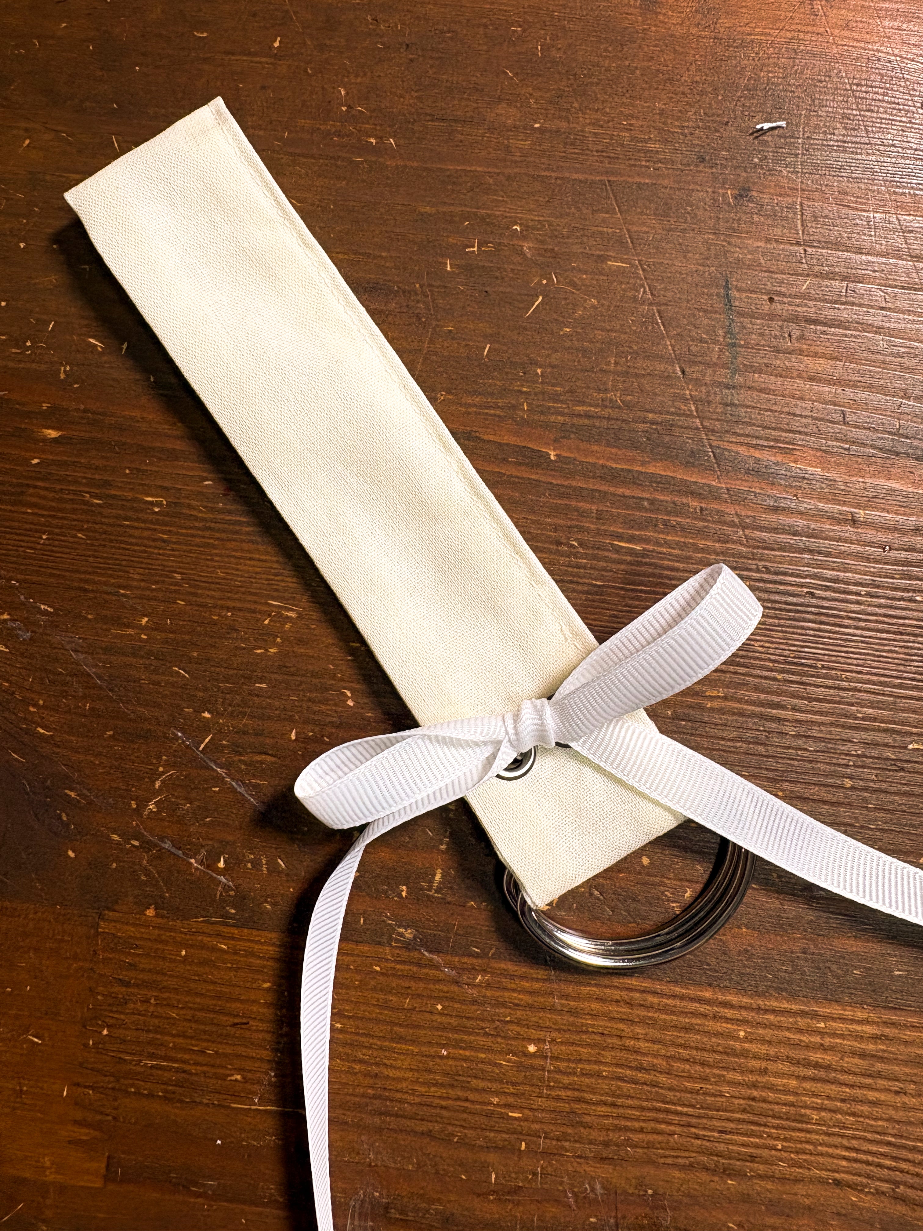White Ribbon White Cotton Eldritch Belt Hike