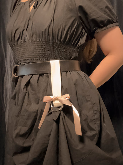 Pink Ribbon White Cotton Eldritch Belt Hike