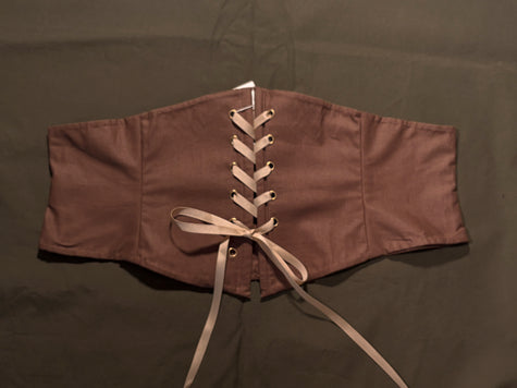 Darling Waspie Corset (dark brown) UK18/XL