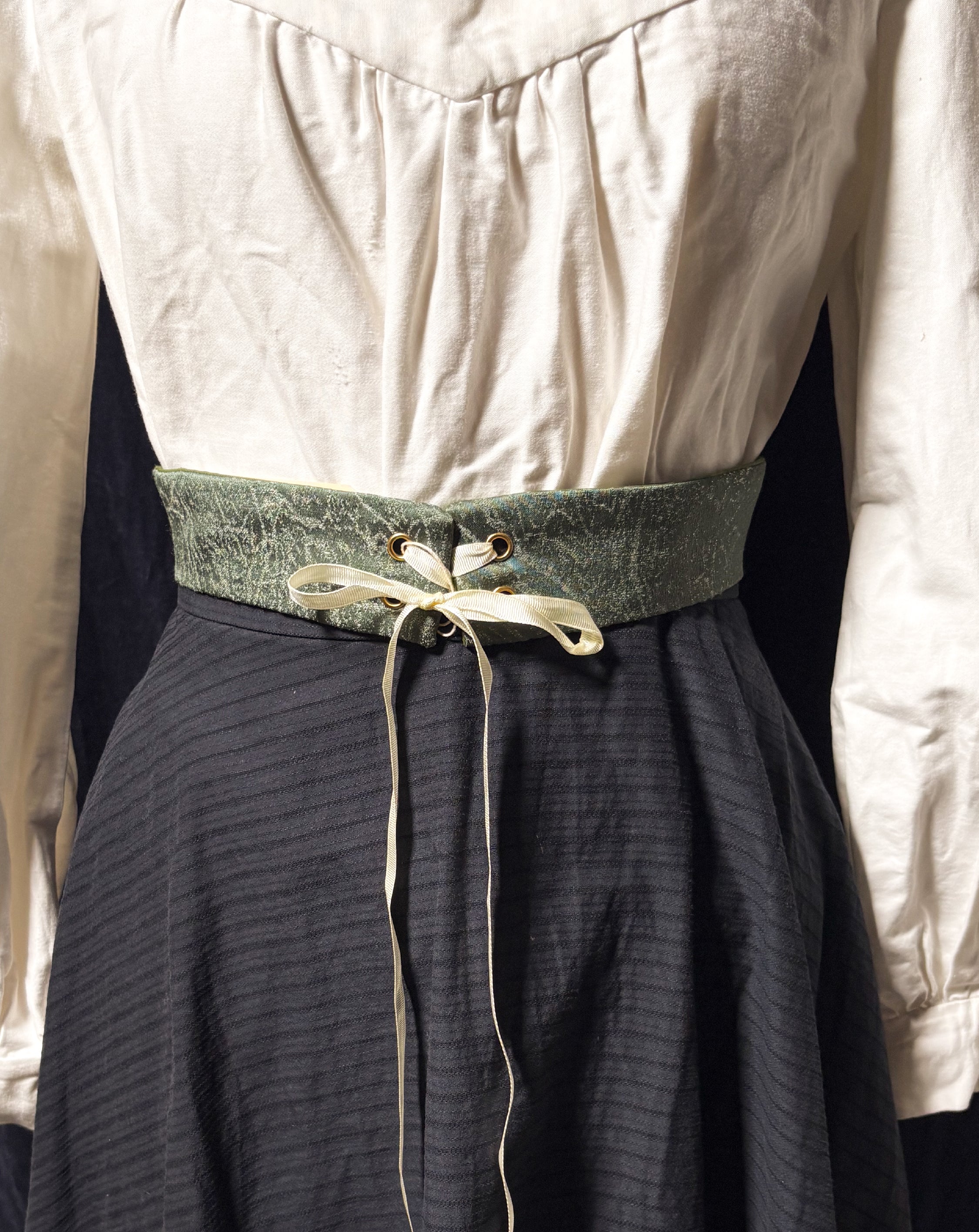 Caelus Corset Belt (Forest Green) (Upcycled)
