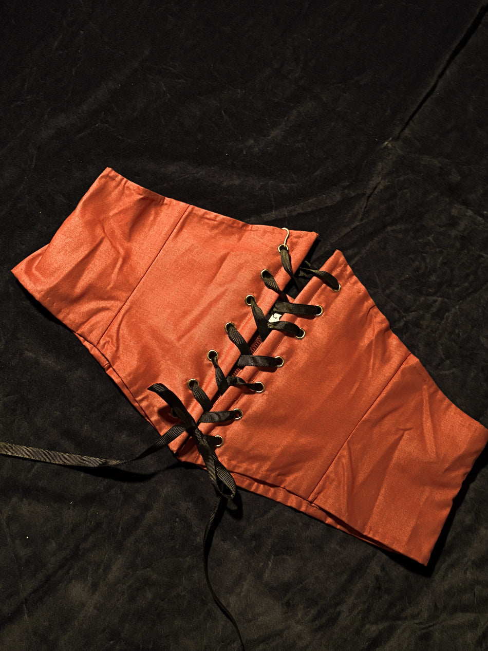 Darling Waspie Corset (Burnt Sienna) UK16/L