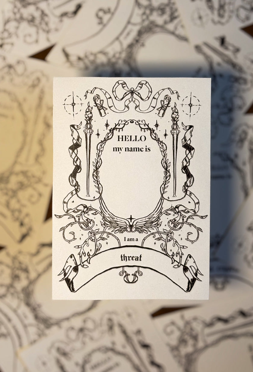 HELLO MY NAME IS.... colouring stickers