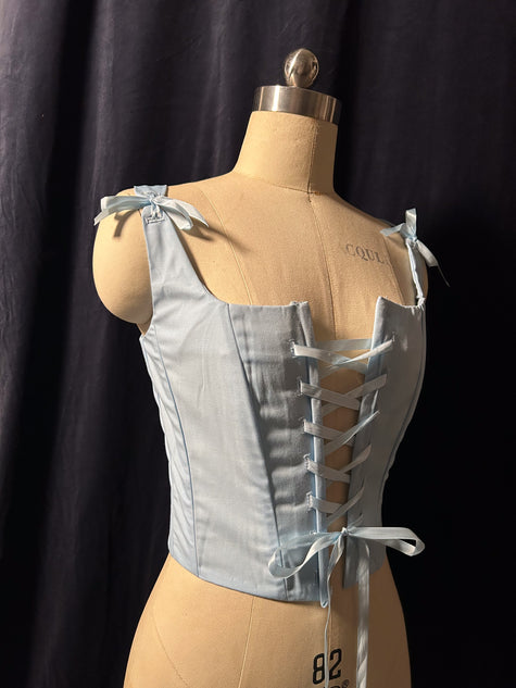 Upcycled Vienna Corset Stays (Kyanite Blue) in UK6/S