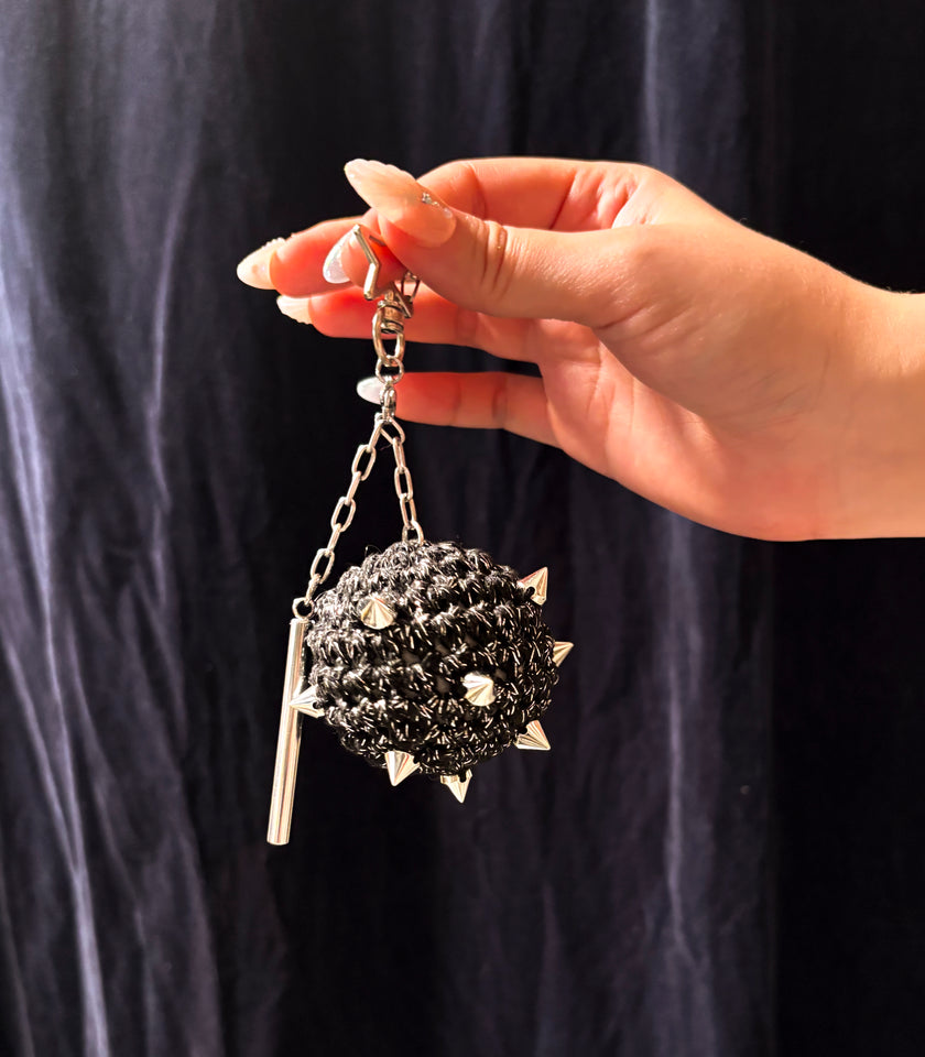 Kleos Morning Star Flail Keychain/Fidget (Obsidian)