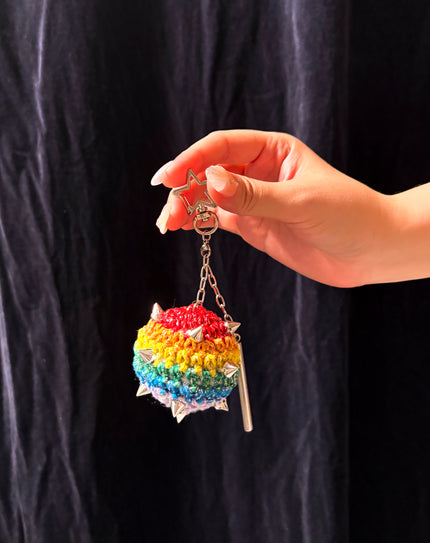 Kleos Morning Star Flail Keychain/Fidget (Rainbow)