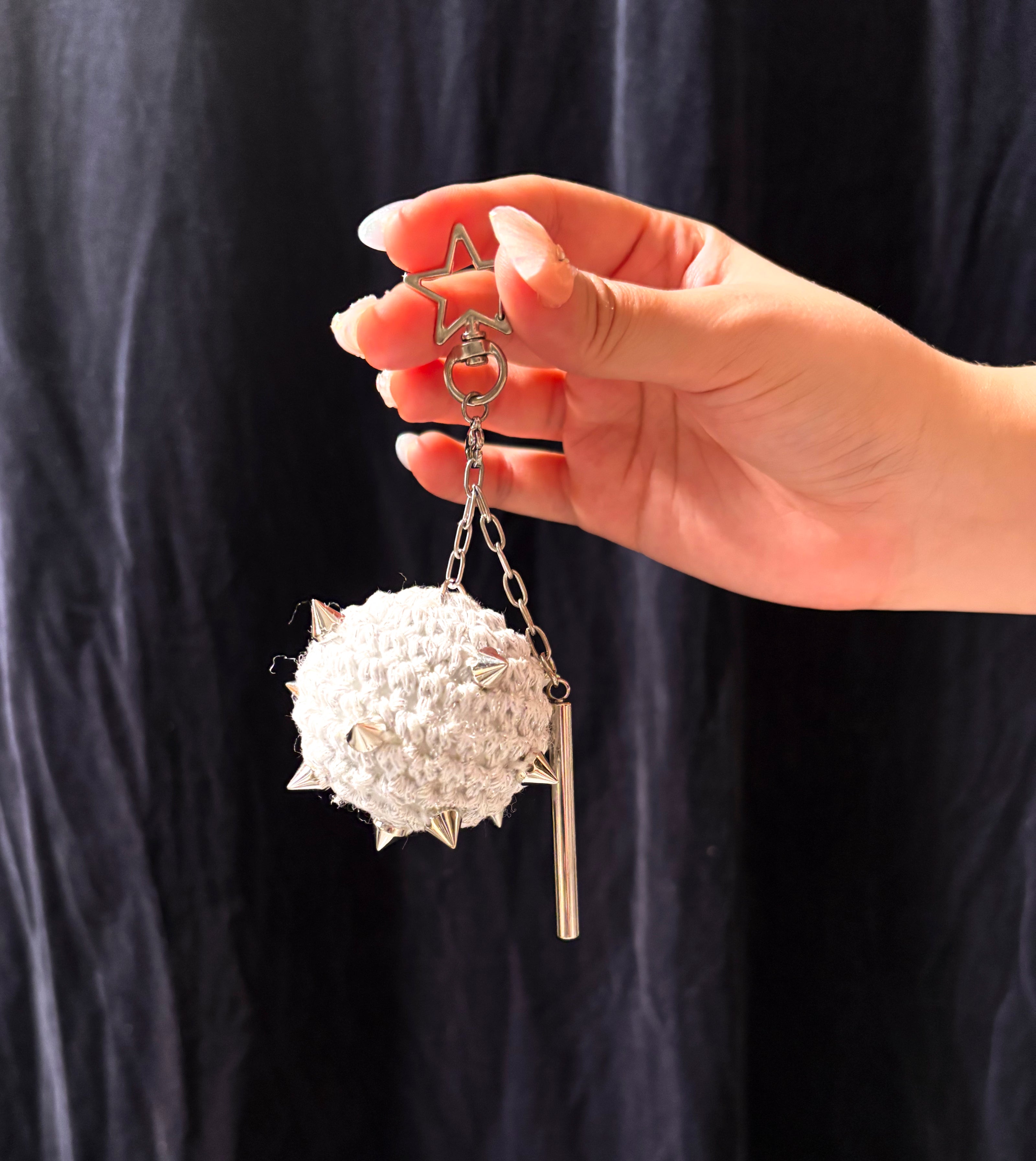 Kleos Morning Star Flail Keychain/Fidget (Ivory)