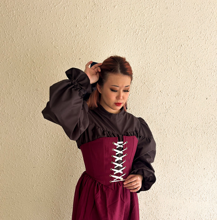 Odette Top (Black Cotton) in M