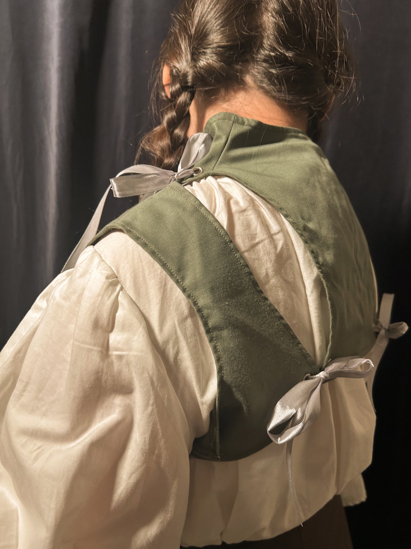 Upcycled Harper Vest (Bronzite) in L