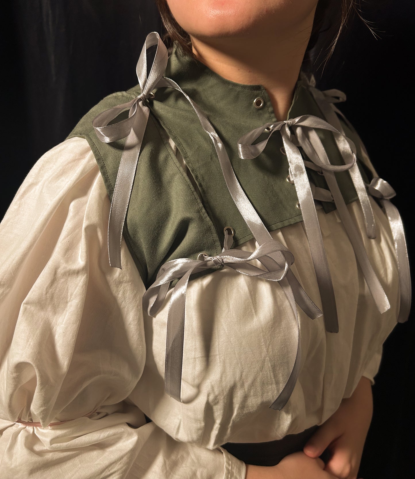 Upcycled Harper Vest (Bronzite) in L
