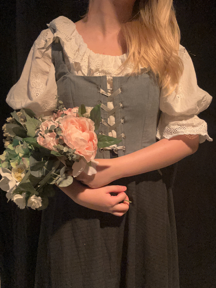 Upcycled Vienna Corset Stays (Dyed Calico) in UK 12