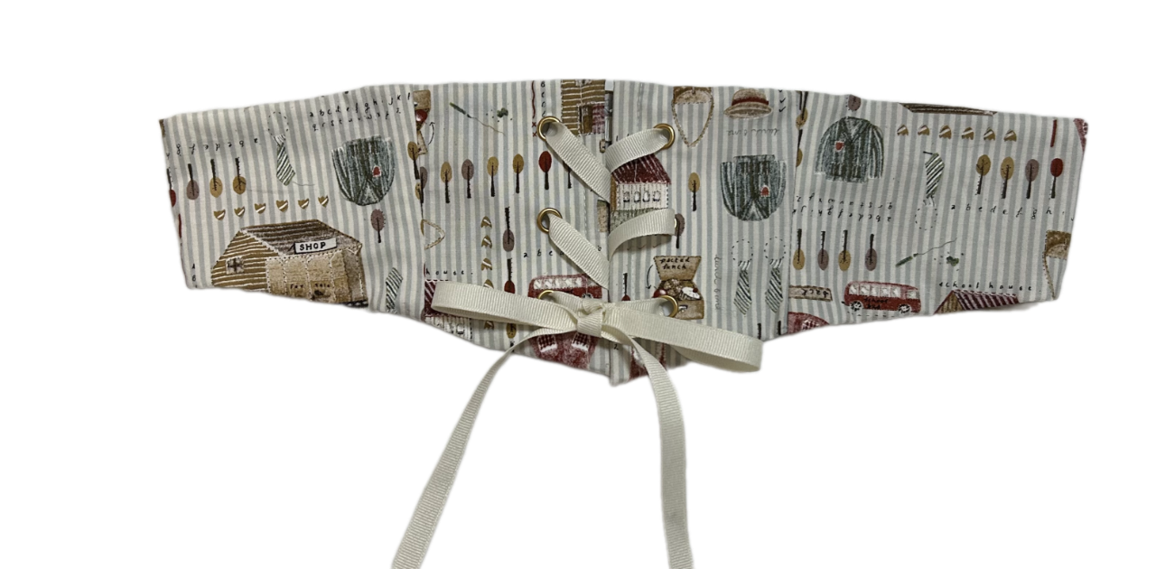 Upcycled Wren Belt (Farmhouse Print)