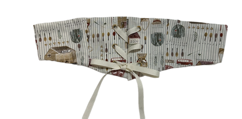 Upcycled Wren Belt (Farmhouse Print)
