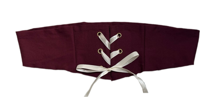 Upcycled Wren Belt (Plum) in S-M