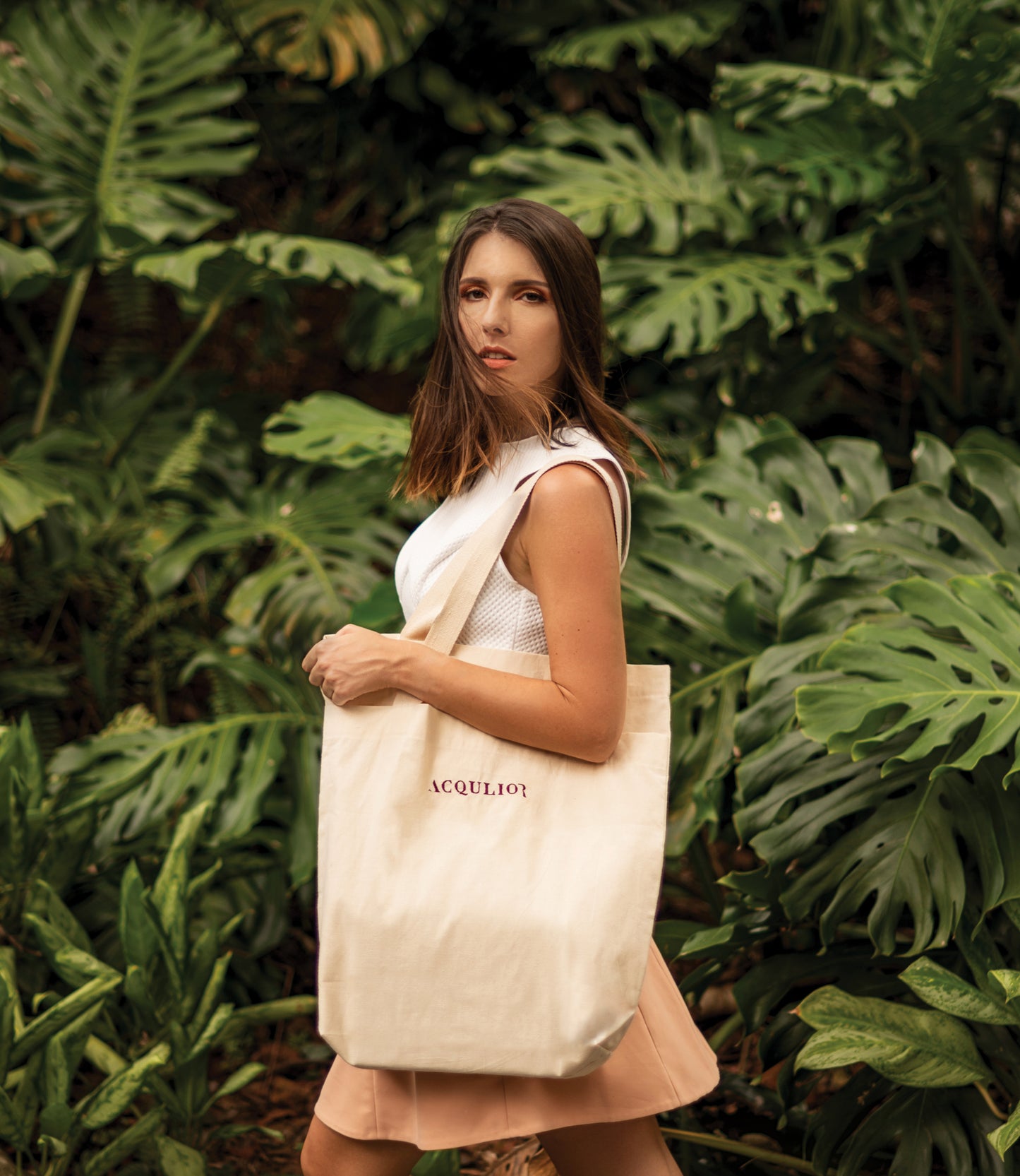 Athena Double Layer Tote (Ruby)